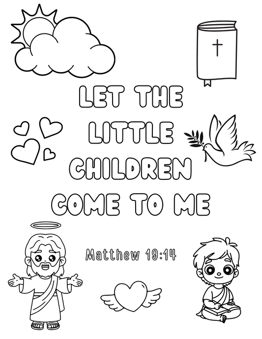 Christian Kids Coloring Book Paperback