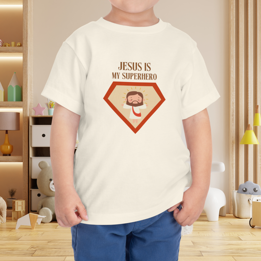 Jesus Is My Superhero Toddler T-Shirt