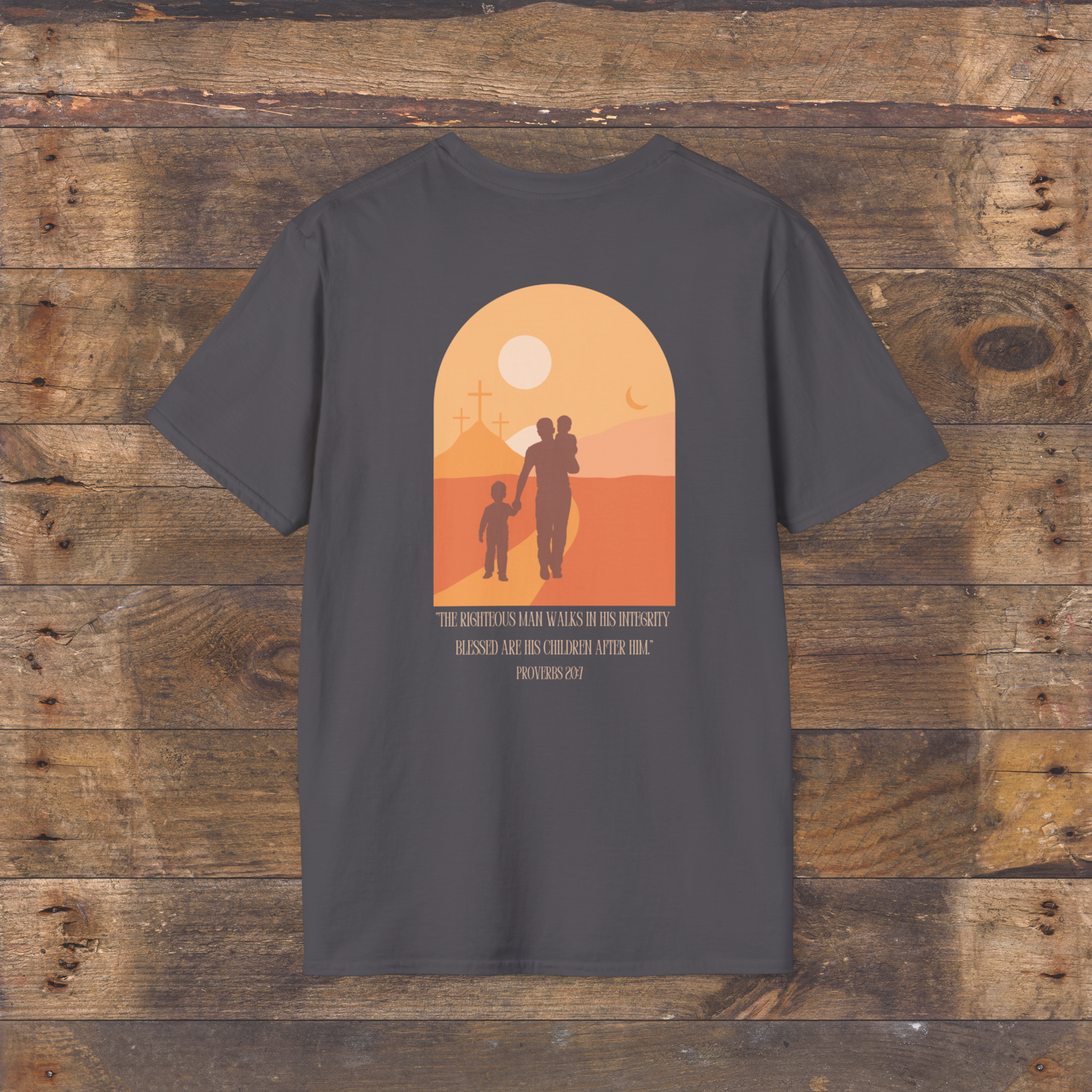 Dad Defender & Devoted Proverbs T-Shirt