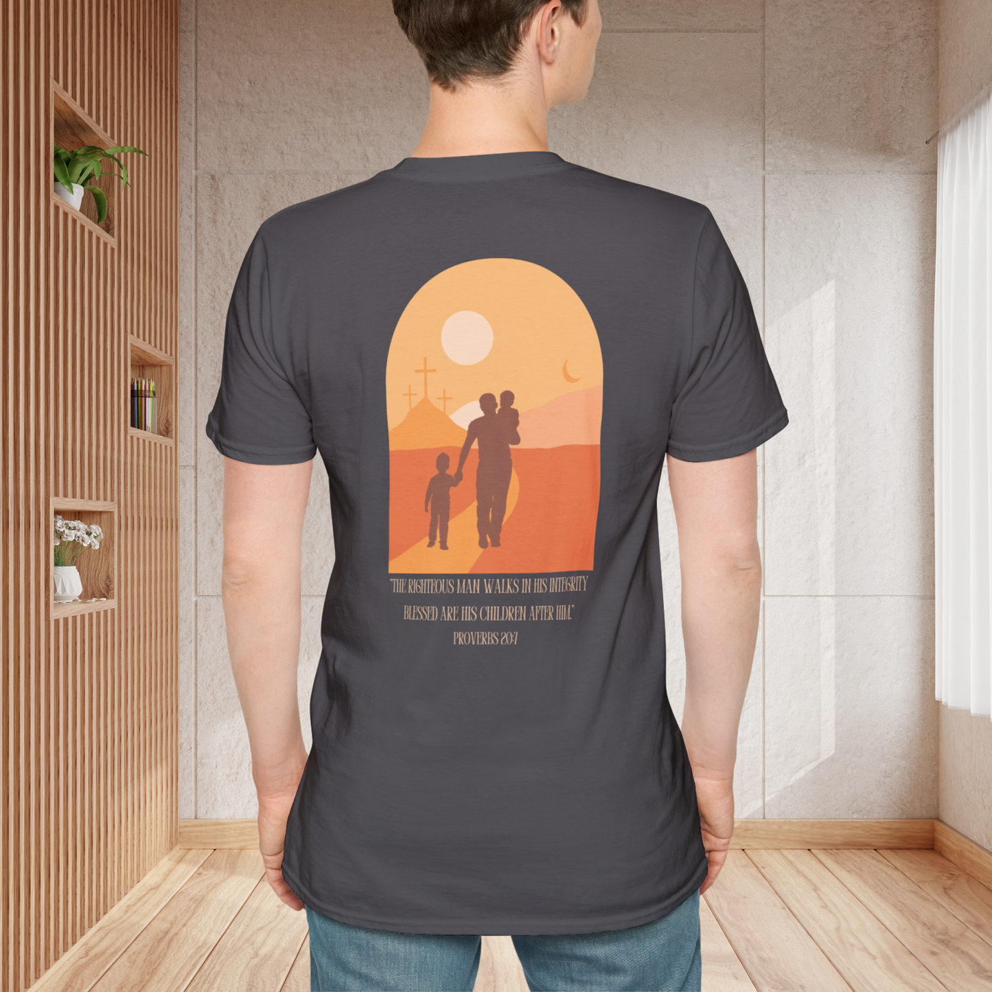 Dad Defender & Devoted Proverbs T-Shirt