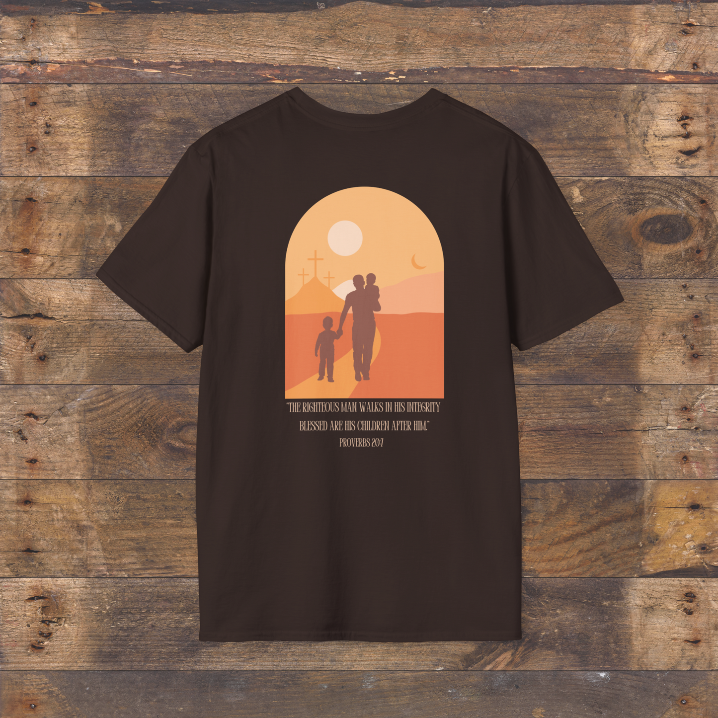 Dad Defender & Devoted Proverbs T-Shirt