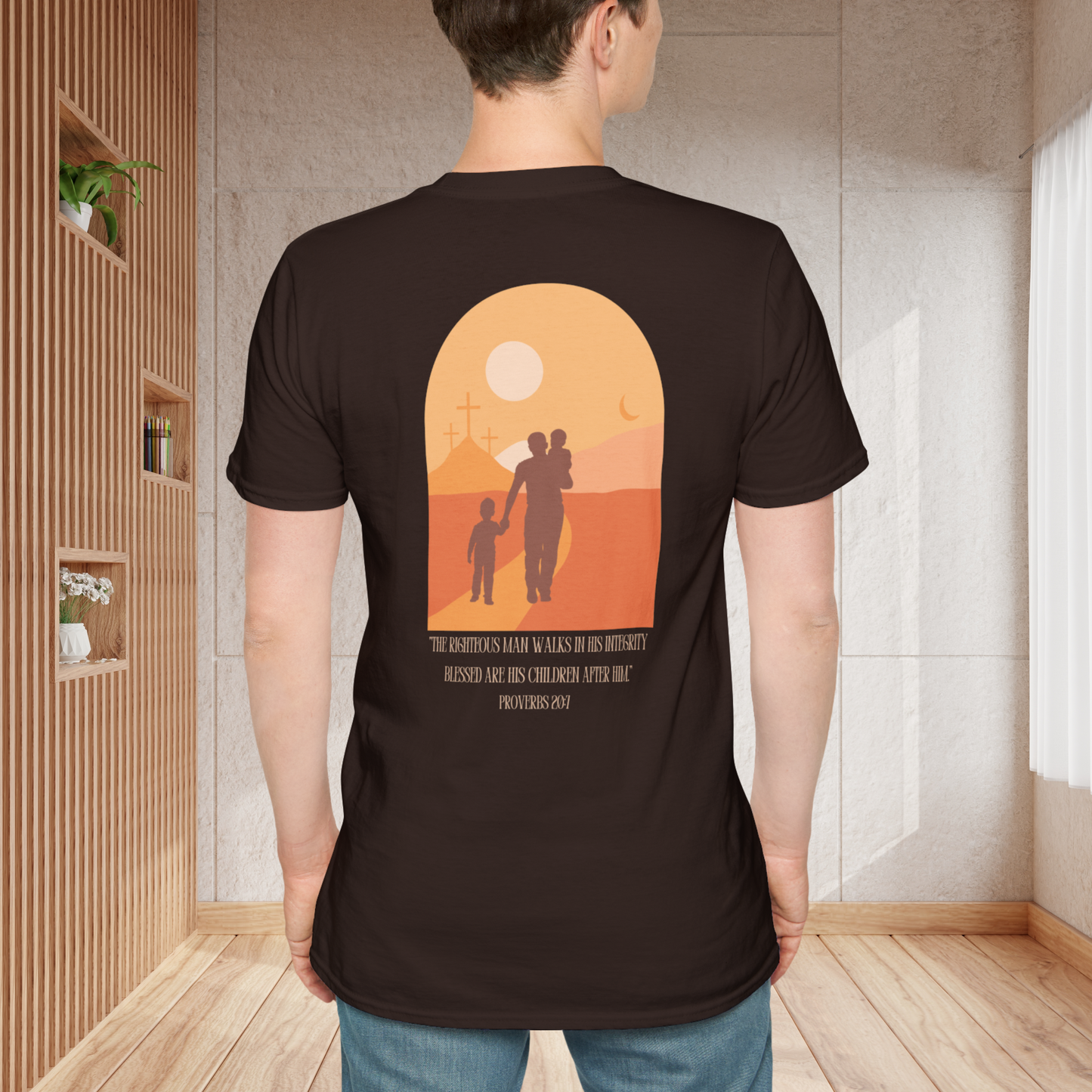 Dad Defender & Devoted Proverbs T-Shirt