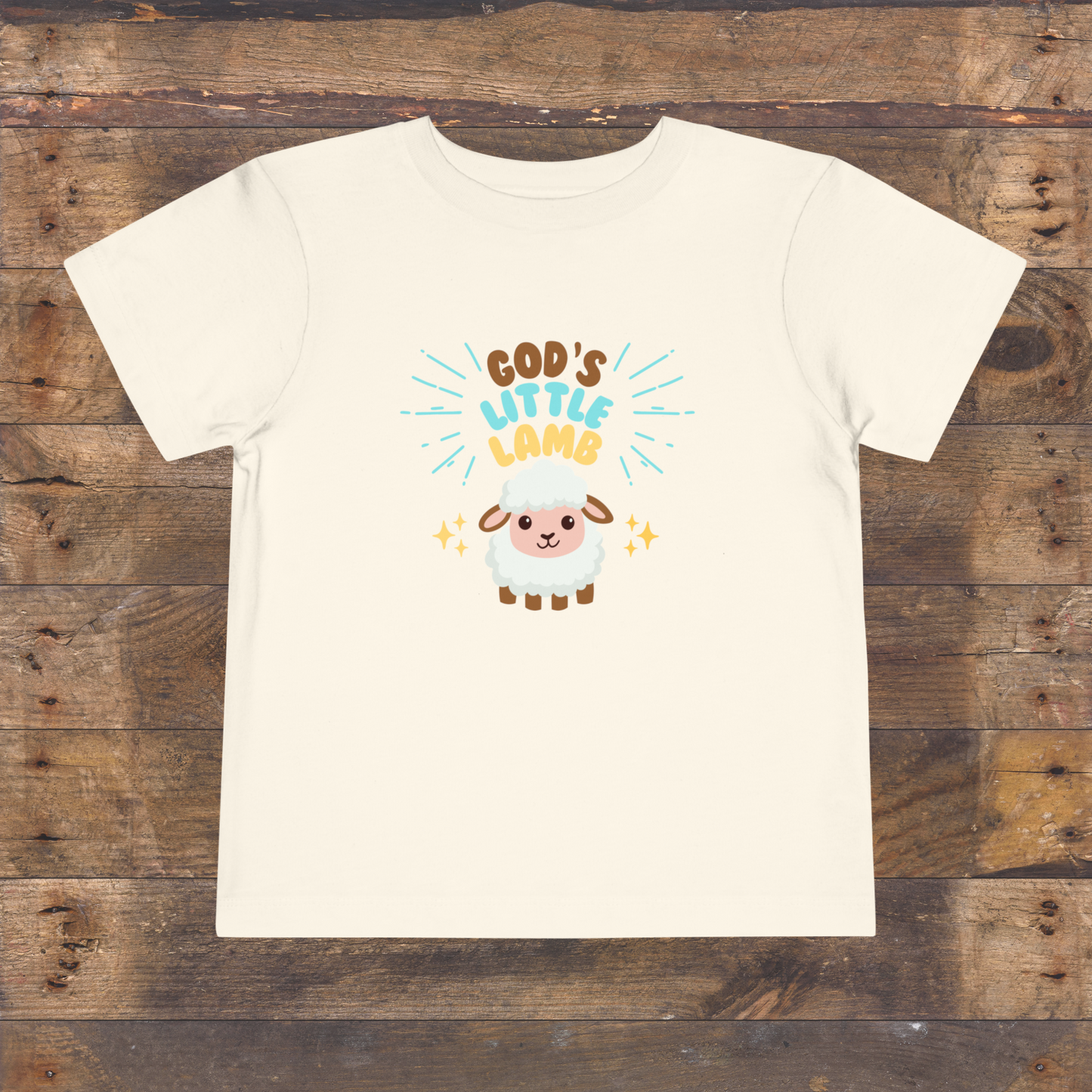 God's Little Lamb Blue Toddler T-Shirt