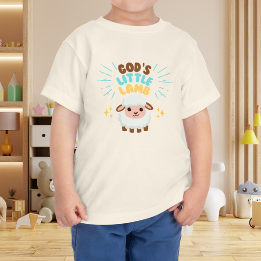 God's Little Lamb Blue Toddler T-Shirt