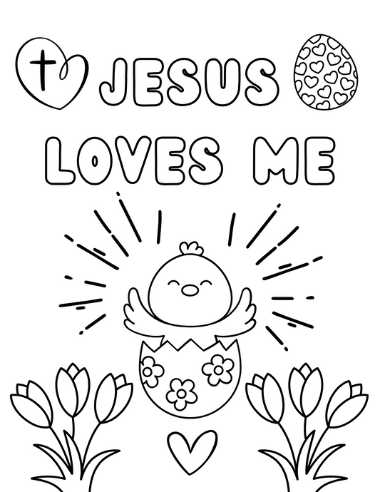 Christian Kids Easter Coloring Book Paperback