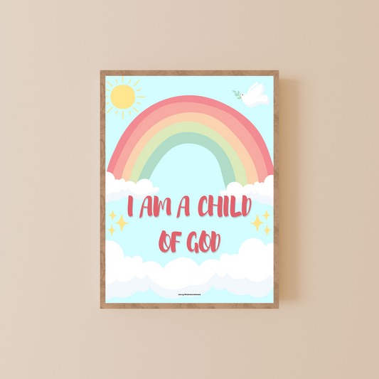 Christian Posters for Kids - 9-Piece Faith-Based Learning Bundle