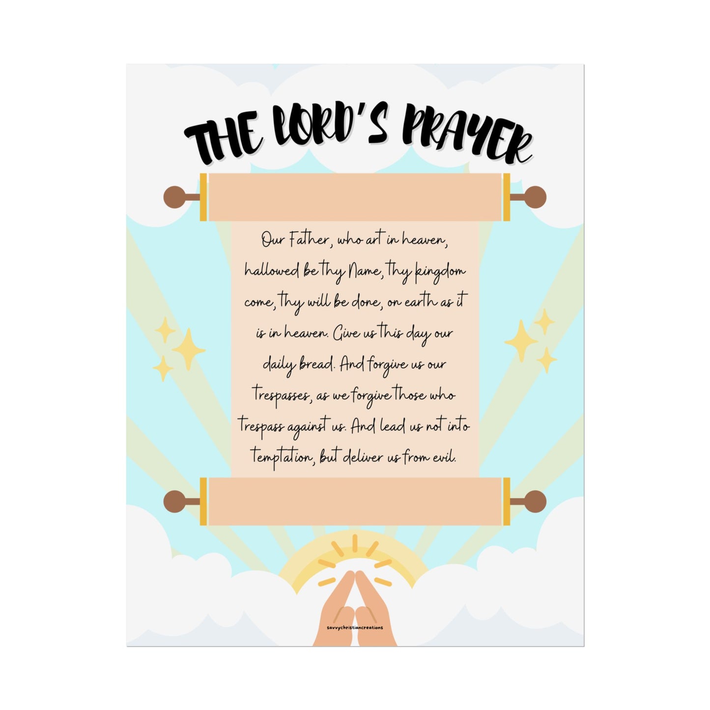 The Lord's Prayer Poster