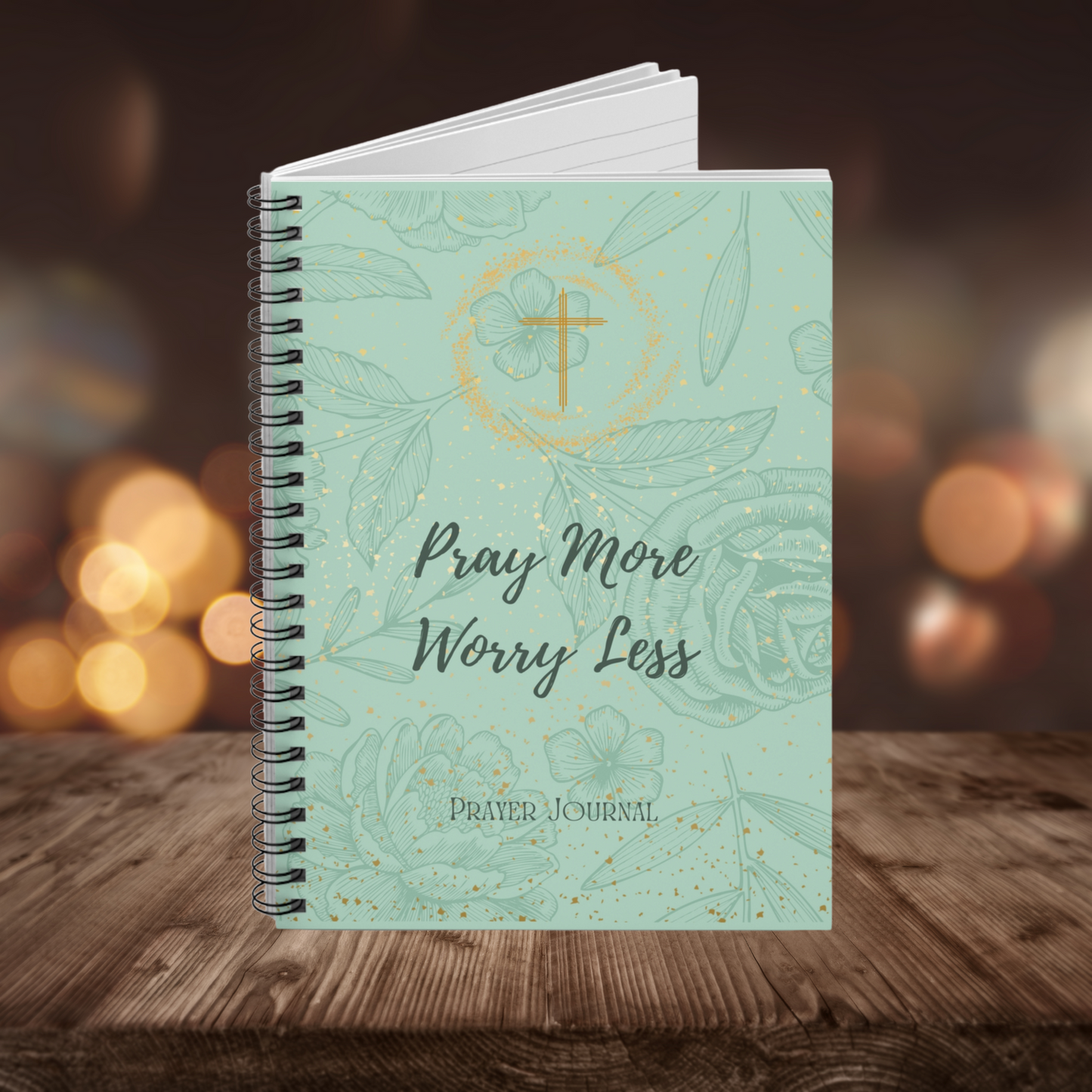 "Pray More Worry Less" Inspirational Prayer Journal