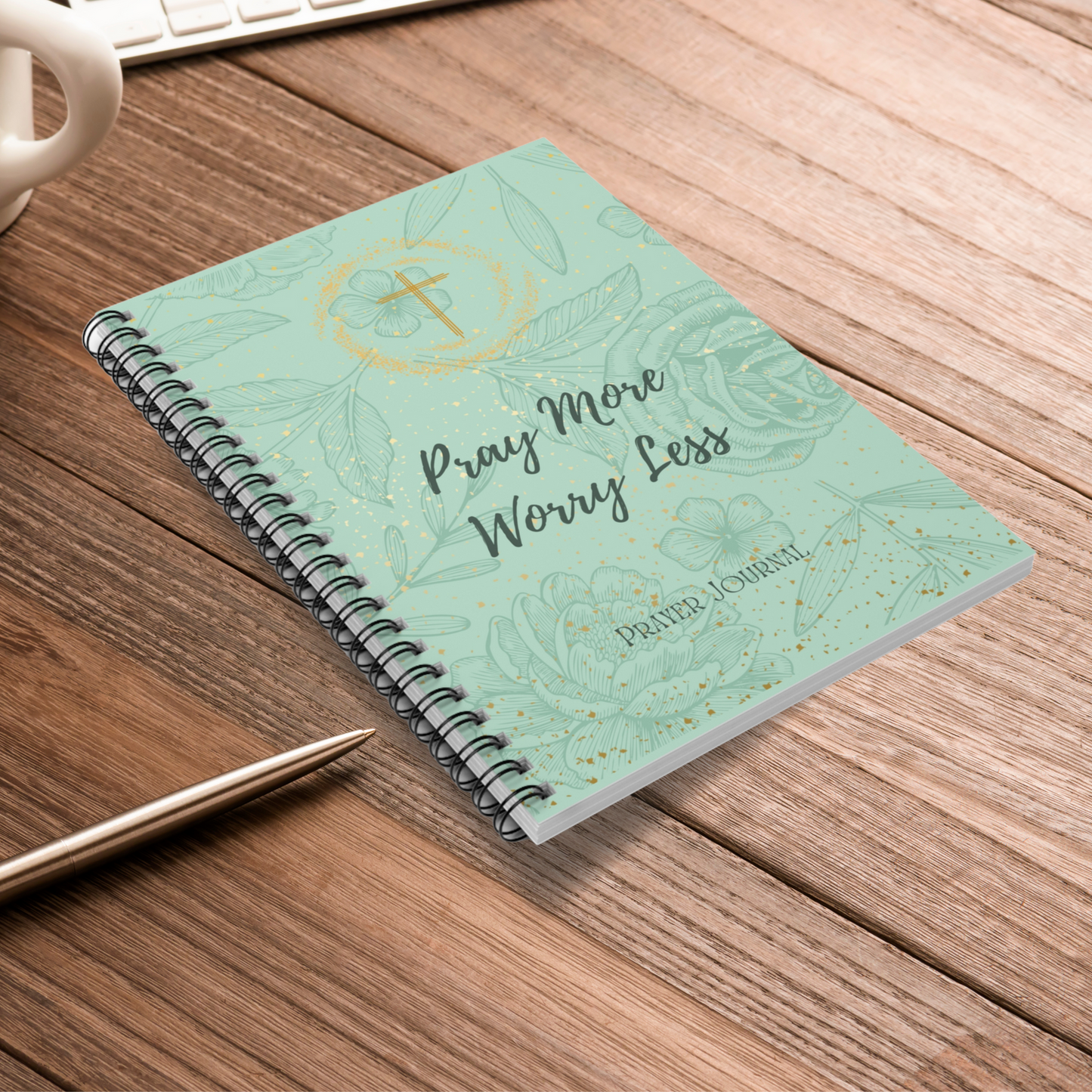 "Pray More Worry Less" Inspirational Prayer Journal