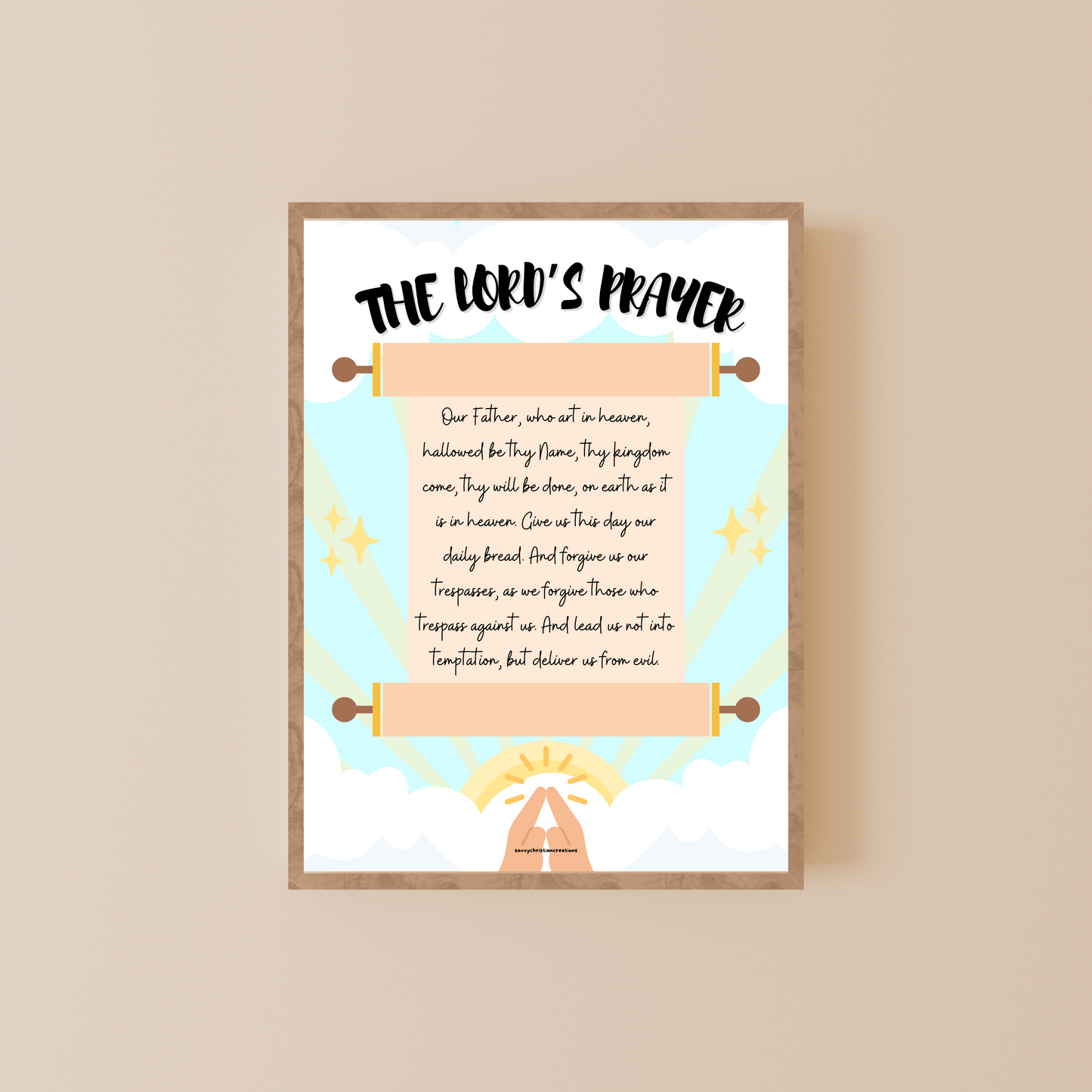 Christian Posters for Kids - 9-Piece Faith-Based Learning Bundle